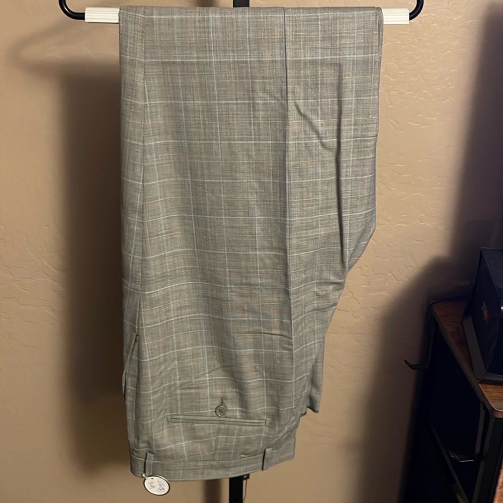 NWT - Zanieri 100% Wool Men’s Dreas Pants Un-Hemmed for Custom Tailoring